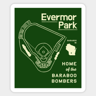 Evermor Park - Home of the Baraboo Bombers! (light) Sticker